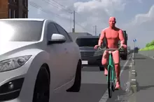 空想發明系列《腳踏車變薄機》一套裝置解決你騎單車在馬路上顯得太礙事的問題