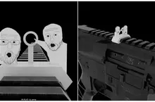 網友搞笑製作《給我瞄這裡瞄準鏡》PO文引發轟動大家都想要一個XD