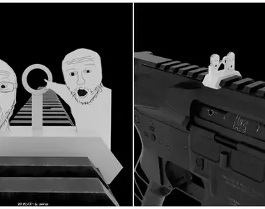 網友搞笑製作《給我瞄這裡瞄準鏡》PO文引發轟動大家都想要一個XD