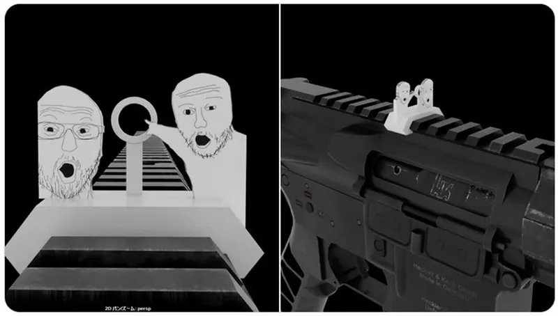 網友搞笑製作《給我瞄這裡瞄準鏡》PO文引發轟動大家都想要一個XD