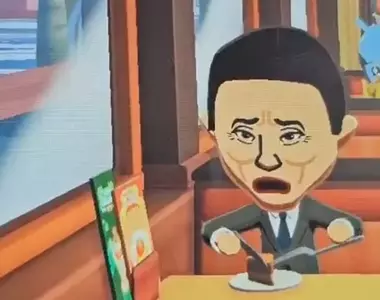 《Tomodachi Life 朋友收集 夢想生活》網友捏出「孤獨的美食家」裡的五郎在島上閒逛，真的超級像XD