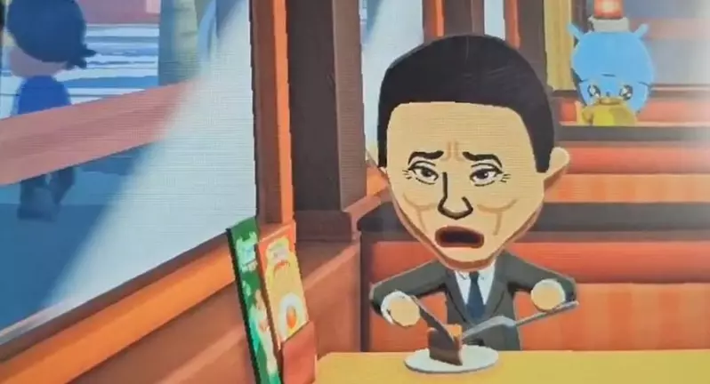 《Tomodachi Life 朋友收集 夢想生活》網友捏出「孤獨的美食家」裡的五郎在島上閒逛，真的超級像XD