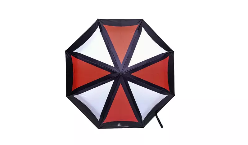 《惡靈古堡30週年》與電玩服飾品牌「Insert Coin」合作推出趣味精品，保護傘LOGO雨傘這個看了就讓人想買