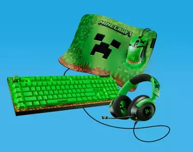 《Minecraft×雷蛇》滑鼠墊、鍵盤、滑鼠周邊現享60%折扣優惠實施中，「苦力怕」風格設計超可愛