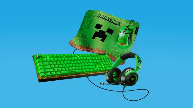 《Minecraft×雷蛇》滑鼠墊、鍵盤、滑鼠周邊現享60%折扣優惠實施中，「苦力怕」風格設計超可愛