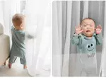 母親捕捉零歲兒眺望窗外場景 從另一側來看畫面超超爆笑