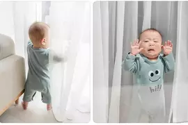 母親捕捉零歲兒眺望窗外場景 從另一側來看畫面超超爆笑