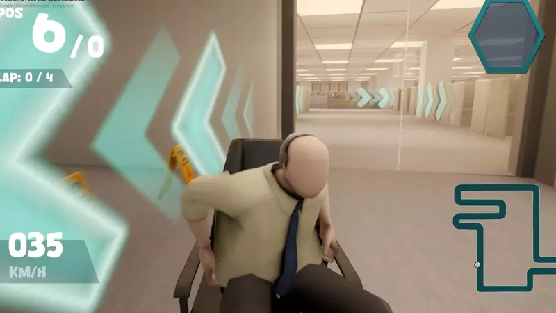辦公室椅子競速遊戲《Need for Seat》上班途中享受甩尾快感，與同事一起爭奪辦公室中最快的寶座吧