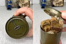 網友開箱80年前的美軍野戰口糧 罐頭本身保存良好，但裡面的味道...