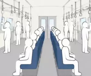 日本網友質疑《電車座位為什麼不擺在中間》從此就不用顧慮別人的視線了