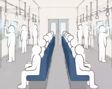 日本網友質疑《電車座位為什麼不擺在中間》從此就不用顧慮別人的視線了