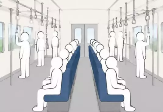 日本網友質疑《電車座位為什麼不擺在中間》從此就不用顧慮別人的視線了