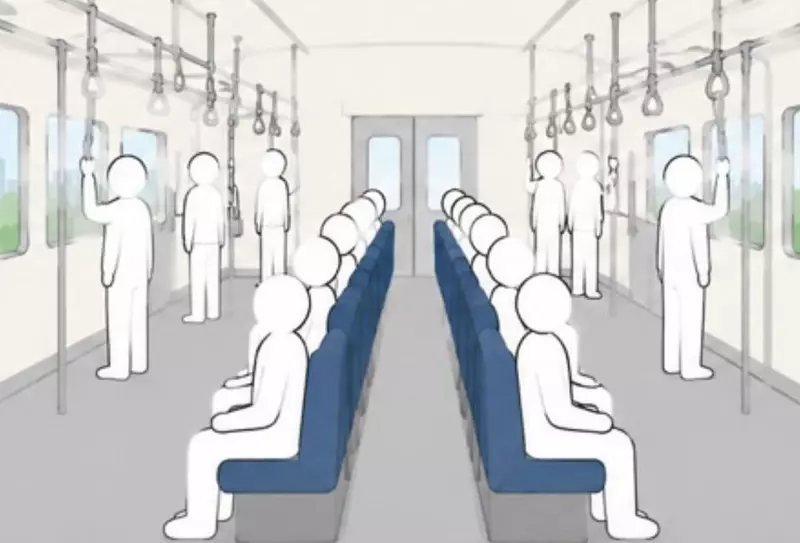 日本網友質疑《電車座位為什麼不擺在中間》從此就不用顧慮別人的視線了