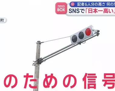 《日本最高紅綠燈》比６個人疊起來還要高 做這麼高是要給誰看？