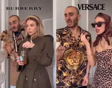 懂得人就會懂《國外情侶靠穿搭重現高級名牌特色》完美駕馭奢侈品牌特色真的很強