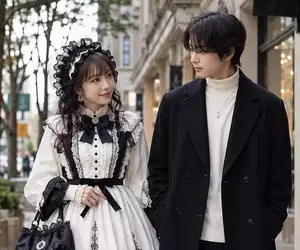 《蘿莉塔服飾的難題》如果女生這樣穿 旁邊的男生要穿什麼比較合適呢？
