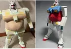 網友製作《機動不起來的大叔鋼彈》中年發福的模樣完全做出來超好笑XD