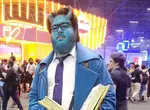 人生第一次Cosplay獻給了《生死僵局Deadlock》的角色「Abrams」，染了一頭藍結果回家洗不掉