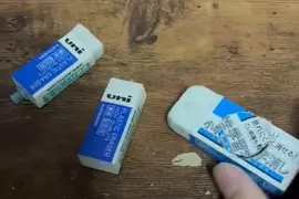 網友打掃房間時發現的奇怪橡皮擦 不但能當指尖陀螺甚至還可以當自動鉛筆使用？