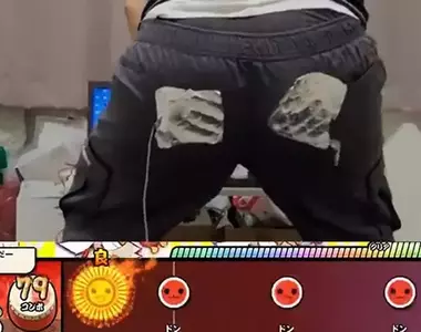 《太鼓達人變成屁鼓達人》剛好人的屁屁有兩瓣，天底下怎麼會有這麼剛剛好的事情呢？