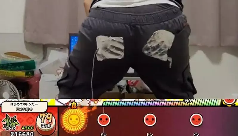 《太鼓達人變成屁鼓達人》剛好人的屁屁有兩瓣，天底下怎麼會有這麼剛剛好的事情呢？