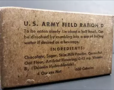 網友開箱1942年美國陸軍的軍用巧克力 設計的要求就是弄得不好吃？