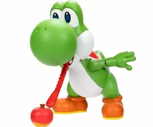 海外廠商「Jakks Pacific」預計在2026年夏季發售「超級瑪利歐」耀西全新互動玩具，伸縮的舌頭還可以還原遊戲中吃蘋果的樣子