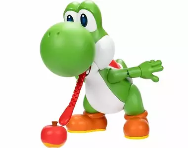 海外廠商「Jakks Pacific」預計在2026年夏季發售「超級瑪利歐」耀西全新互動玩具，伸縮的舌頭還可以還原遊戲中吃蘋果的樣子