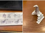 日料店免洗筷套上的《小鳥筷架》摺法說明 網友按照指示做出來結果出現了超乎預期的成品 日料店免洗筷套上的《小鳥筷架》摺法說明 網友按照指示做出來結果出現了超乎預期的成品