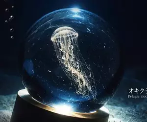 扭蛋商品《發光水母 crystal ball》宣布將會在今年10月份推出