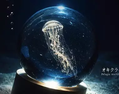 扭蛋商品《發光水母 crystal ball》宣布將會在今年10月份推出