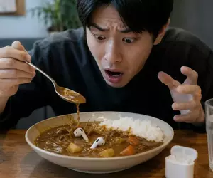 《掉進咖哩飯裡的AirPods》別誤會不是杏包菇，好險擦一擦還能用