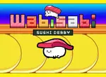 《奔跑吧！握壽司/Wabisabi SushiDerby》一款圍繞著握壽司展開的競速遊戲，想過關就要注意不要被夾走(笑)