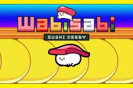 《奔跑吧！握壽司/Wabisabi SushiDerby》一款圍繞著握壽司展開的競速遊戲，想過關就要注意不要被夾走(笑)