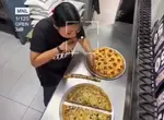 一位Pizza店女員工用誰也想不到的方式偷吃披薩 影片流出後網友直呼這根本天才
