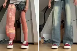 《史上最貼心賣家》顧客擔心腿太粗褲子穿不下，於是賣家還親自下場示範保證