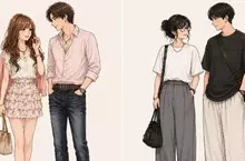 《平成情侶與令和情侶服裝上的差異》感覺以前年輕人比較趴，現在走的是寬鬆路線