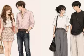 《平成情侶與令和情侶服裝上的差異》感覺以前年輕人比較趴，現在走的是寬鬆路線