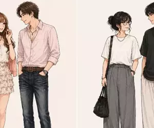 《平成情侶與令和情侶服裝上的差異》感覺以前年輕人比較趴，現在走的是寬鬆路線