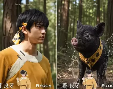 網友AI創作《亂馬1/2》若是將動畫中的人物真人化大概就長這個樣子