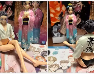 父親上個廁所結果《鬼滅之刃》的狛治模型，被女兒把玩了之後素流變成了素足笑翻網友