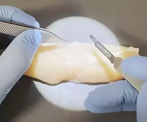 外科醫生處理雞柳條上的筋膜 以完全手術規格去除的影片吸引無數網友觀看