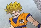 《七龍珠貼紙沙畫藝術》想不到看畫面聽聲音這細沙磨擦聲可以這麼舒服
