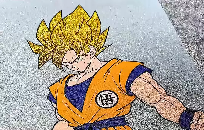 《七龍珠貼紙沙畫藝術》想不到看畫面聽聲音這細沙磨擦聲可以這麼舒服