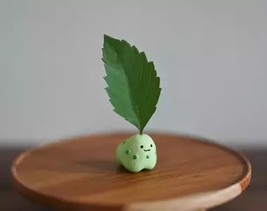 人氣動物造形師製作《菊草葉》模型 可替換各種葉子巧思超可愛