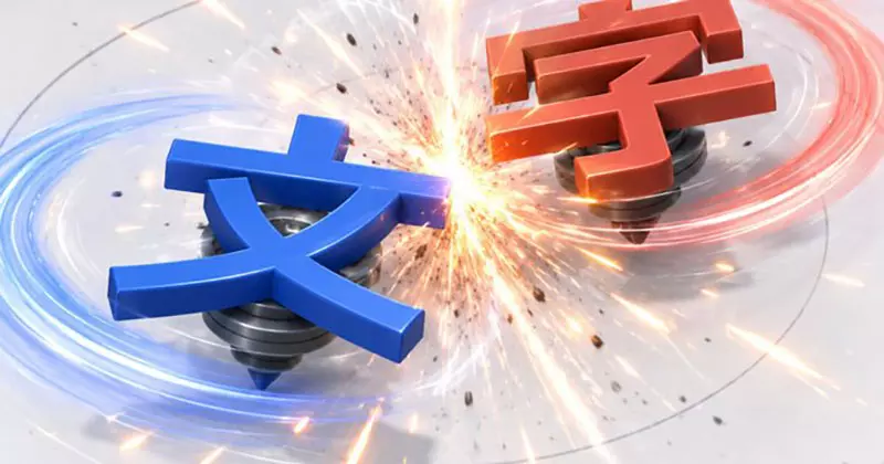 大家轉起來《文字戰鬥陀螺》自由搭配各種文字對戰的遊戲