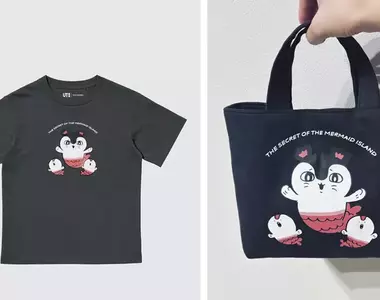 網友巧手改造《UNIQLO UT 吉伊卡哇》兒童T恤 尺寸不合就做成可愛的迷你托特包