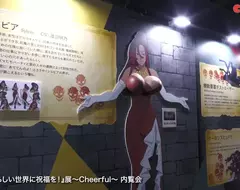 《為美好的世界獻上祝福！》動畫10周年特展 現場不可能錯過的亮點就是「席薇亞」夾頭展板