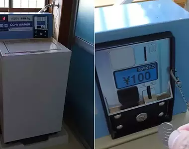 網友購入一台二手投幣式洗衣機 啟動投幣其實操作起來還挺方便的